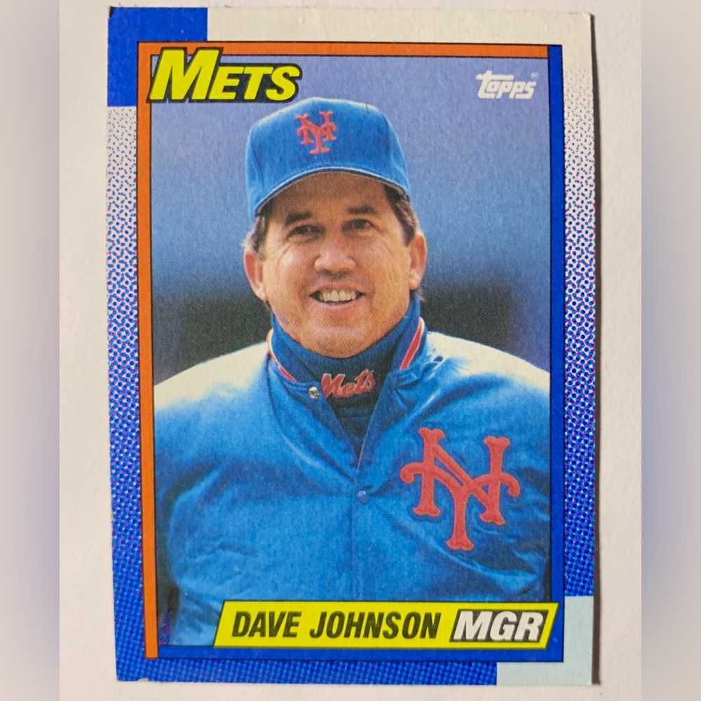 1989 Topps Baseball New York Mets Dave Johnson MGR 291